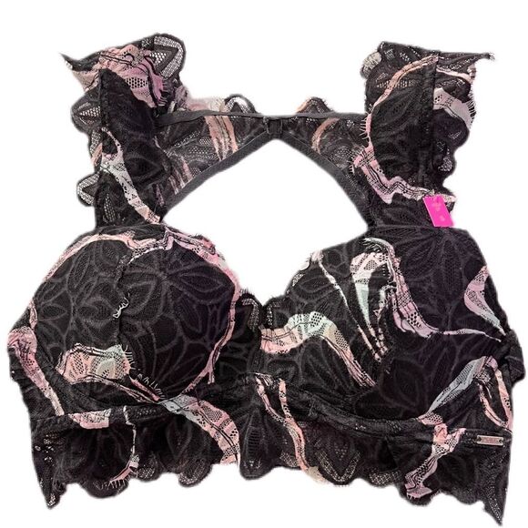 Victorias Secret Pink date push up padded bralette bra multicolor Small - Picture 1 of 4